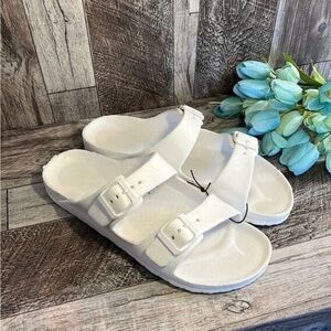 Women's White Sandals size 9-10